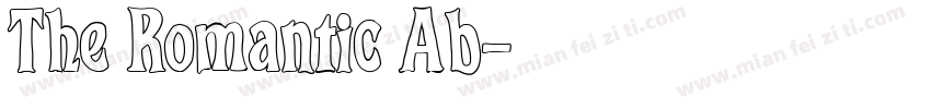 The Romantic Ab字体转换